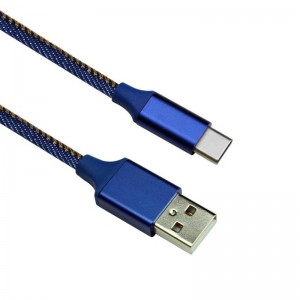 KPS-6403CB Aluminum alloy denim knitting USB cable