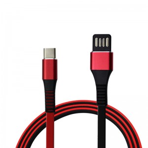 KPS-6401CB flat Double color reversible USB cable