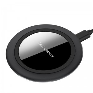 KPS-9502HCHot selling 7.5W mirror mini round QI wireless charger for phone