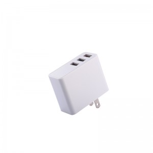 KPS-8704LC Tri-USB port wall charger
