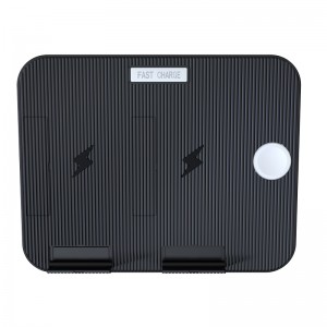 KPS-9301HC OEM hot sale 10W fast QI 2 mobile charging 3 in 1 wireless charger with 30W adapter