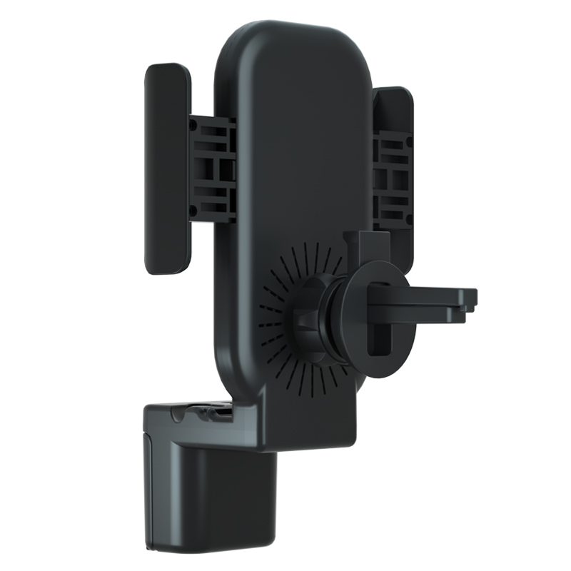 KPS-9304HC QI 10W fast 3in1 car holder wireless charger for Iwatch and earphone