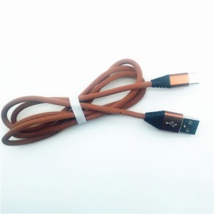 KPS-1004CB TYPE C Custom cotton weaving 1m USB 2.2 high speed charging type c USB cable