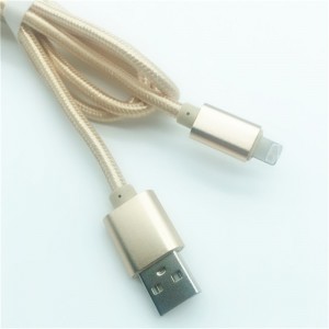 KPS-1005CB 8PIN Hot selling 1M nylon braided 2.4A  fast charging usb data cable